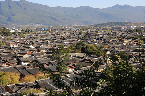 丽江古城全景